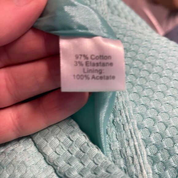 Pure Collection Women’s Mint Green Teal Pencil Straight Skirt size 4 - Picture 6 of 7